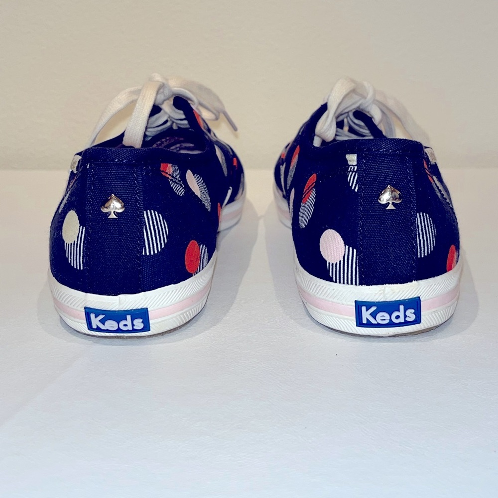 Keds x KATE SPADE Navy Polka Dot Sneakers NEW - Picture 7 of 9